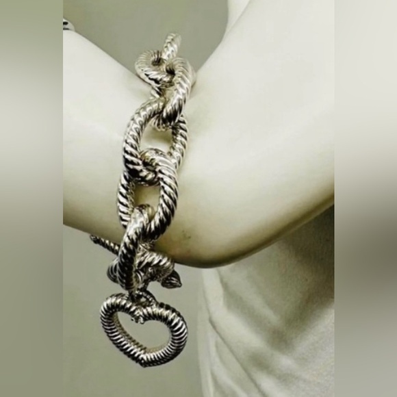 Judith Ripka Heart Toggle Bracelet, NWOT - Picture 6 of 14